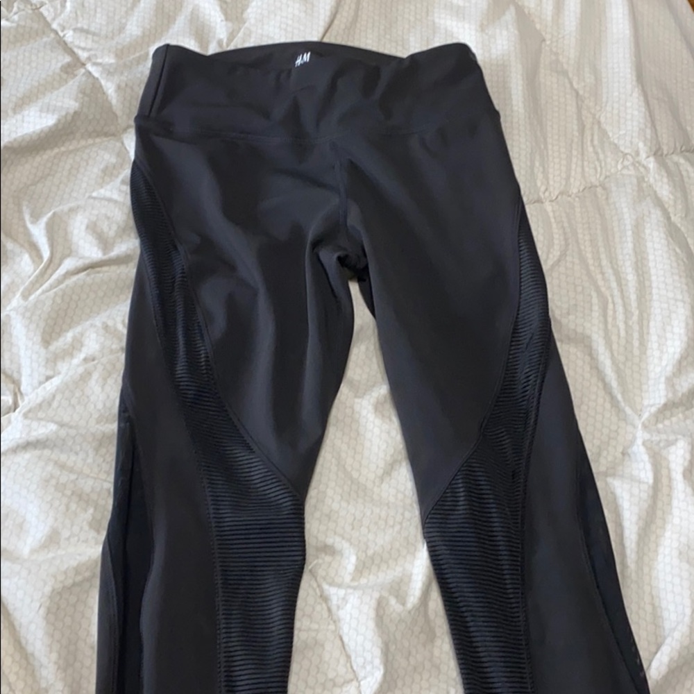 New leggings with mesh and pleating details